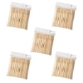 thumbnail image 4 of 500 unidades de palillos desechables de bambú para fruta y tenedores para pasteles para el hogar y restaurantes (color madera)., 4 of 7