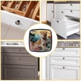 thumbnail image 6 of 4 Pcs Cabinet Handle Drawer Pulls Leopard Knobs with Screws Square Furniture Office Cabinet Knob Decoration, 6 of 7