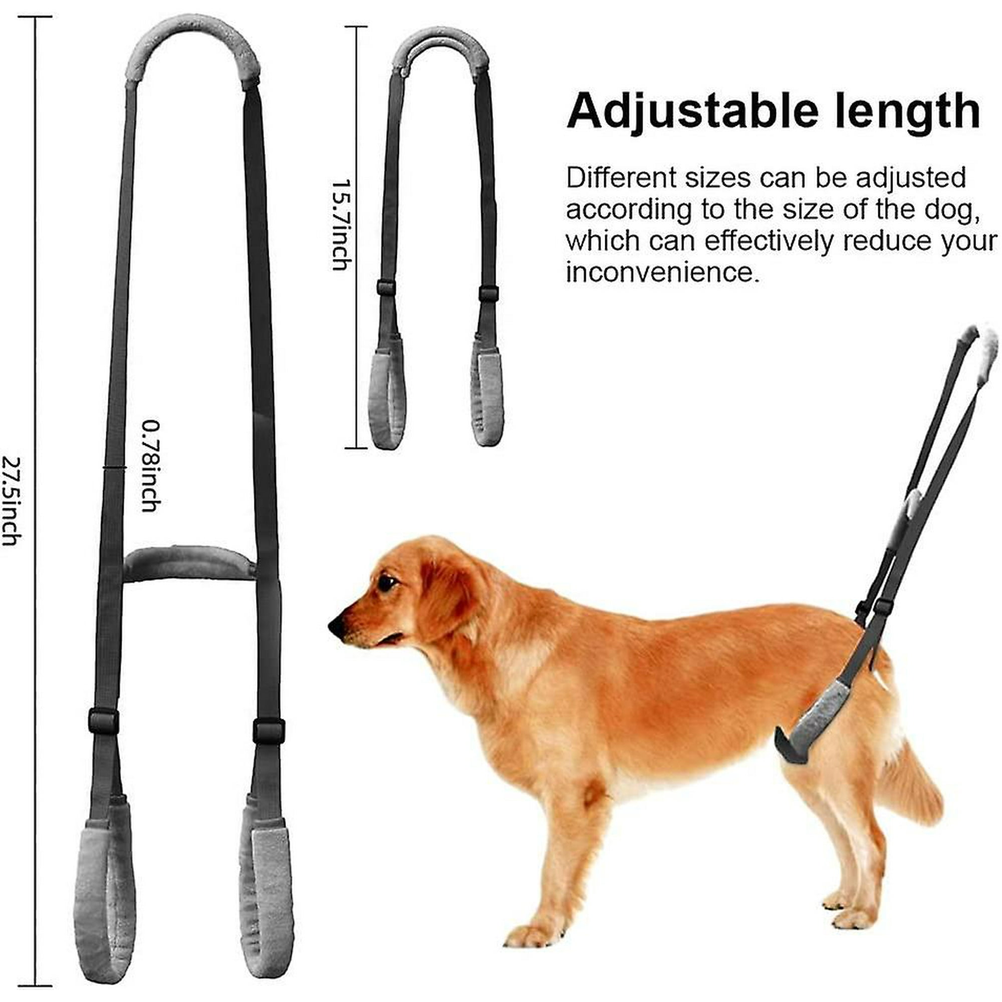 Dog Support Harness For Back Legs Dog Rear Lifting Sling Aid With Handle Hind Leg Support For Pet Mobility Walmart