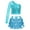 Light Blue, variant on Haitryli Kids Girls 2 Piece Sequin Crop Top with Tiered Skirts Dance Outfits for Hip Hop Jazz Cheer Performance Gold 12