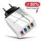 thumbnail image 2 of Cargador USB 4 puertos 18 W cargador rápido carga rápida para iphone 13 12 Xiaomi Samsung S10 Huawei portátil EU/US enchufe cargadores de pared Tan Jianjun  unisex, 2 of 2