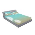 thumbnail image 2 of Ambesonne Dandelion Fitted Sheet & Pillow Sham Set, Blowball on Wind, Queen, Turquoise Tan White, 2 of 2