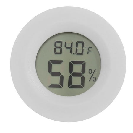 

FTjfrsbc Digital LCD Thermometer Hygrometer Electronic Temperature Meter (White)
