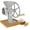 Matte Silver, variant on Manual Hand Grain Mill Matte Silver | Heavy-Duty Hand Operated Food Grinder for Wheat, Corn, Coffee Beans, Rice & Dry Grains | Hand Crank Kitchen Flour Mill for Home, Camping, Survival & Everyday Use