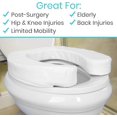 thumbnail image 2 of Cojín para asiento de inodoro (acolchado de espuma): accesorios de baño acolchados fáciles de limpiar, 2 of 5