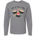 thumbnail image 3 of Inktastic Kawaii How I Roll Sushi Long Sleeve T-Shirt, 3 of 5