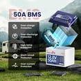 thumbnail image 4 of Timesub 12.8V 50Ah Pro LiFePO4 Battery, 12 Volt Lithium Batteries with Grade A Cells, 50A BMS, 6000+ Deep Cycles Lithium Iron Phosphate Perfect for Trolling Motor, Solar System, Off-grid (2-Pack), 4 of 8