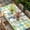 Green, variant on Spring Easter Table Cloths for 4 Foot Rectangle Tables, Blue Plaid Bunny Colorful Eggs Floral Patio Waterproof Elastic Fitted Tablecloths, Washable Rectangular Table Cover for Camping