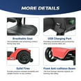 thumbnail image 5 of Segmart 4 Wheel Mobility Scooter for Seniors,Portable Electric Scooters Motorized with LED Light,Power Scooter  for Best Gift, 5 of 9