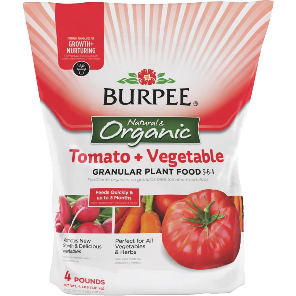 Burpee 99967 Organic Tomato and Vegetable Granular Plant Food, 4 lb