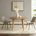 thumbnail image 2 of Walker Edison 45" Japandi Round Dining Table, English Ash, 2 of 10