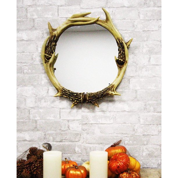 Ebros 19" High Western Rustic Hunters Entwined Stag Deer Antlers Rack