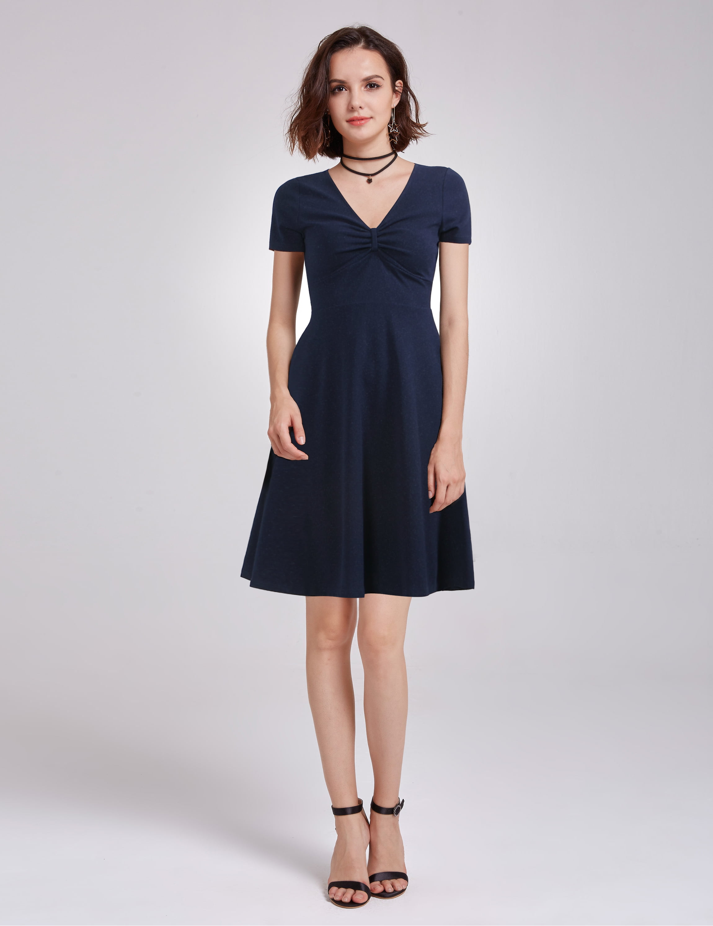 Dark Blue Casual Dress Online Store, UP TO 63% OFF | www.dolores-cortes.com