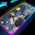 thumbnail image 1 of Genshin Impact-alfombrilla de ratón RGB para juegos, alfombrilla de ratón grande Xsl, almohadillas para teclado, Alfombra de goma para ordenador, alfombrilla de escritorio retroiluminada, 900x400mm LIUWENJING unisex, 1 of 2