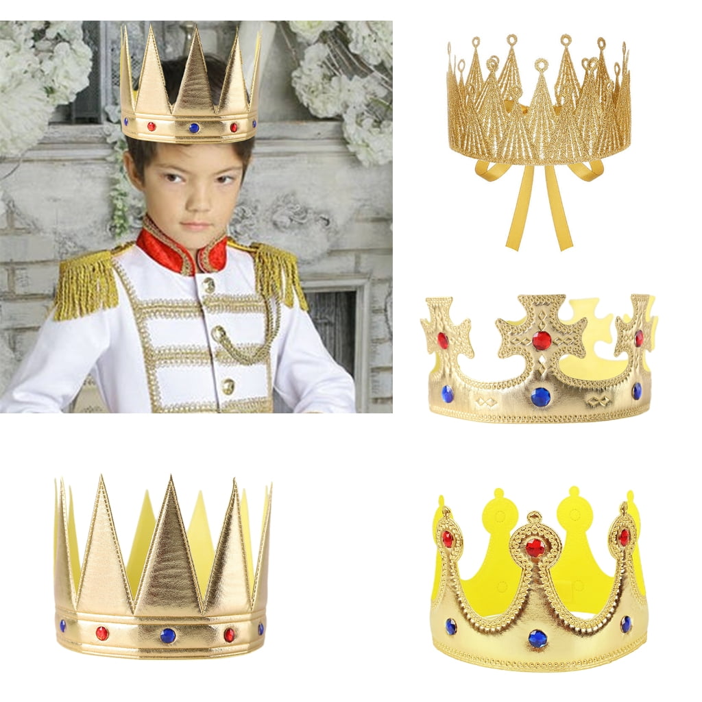 ROZYARD Antique King Crown Gold Prince Diadems Tiaras Royal
