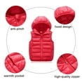 thumbnail image 5 of WIBACKER 4-10T Boys Girls Puffer Down Vest Child Hooded Zip Jacket Winter Lightweight Coat, 5 of 6