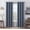 Indigo, variant on Eclipse Wyckoff Blackout Thermaweave, Grommet Window Curtain Panel Pair, 2 Panels, 52 In Wide x 84 In Long, Spa