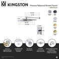 thumbnail image 4 of Kingston Brass KB8341DLSO Concord Single-Handle Pressure Balanced Shower Faucet in Polished Chrome, 4 of 5