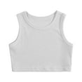 thumbnail image 4 of Xmarks 1/2/3 Pack Girl's Sleeveless Crewneck Cropped Tank Top Workout Dance Tank Vests Top Summer Clothes for Girls 2-9Y, 4 of 5