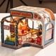 thumbnail image 3 of Montar DIY Coffee House Toy Miniatura de madera Kit Dollhouse Toys con muebles Kit LED Christma Abanopi Casa de muñecas de bricolaje, 3 of 7
