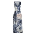 thumbnail image 4 of Summer Dresses for Women 2026 Trendy Sleeveless V Neck Empire Waist Floral Printed Flowy Maxi Dress Boho Beach Dress, 4 of 6