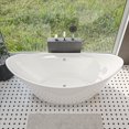 thumbnail image 5 of ALFI brand AB8803 68 inch White Oval Acrylic Free Standing Soaking Bathtub, 5 of 8