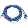 thumbnail image 5 of Audio Cable 0.5/1/1.8/3/5/10/15m RCA Audio Cable 2RCA Male to 3.5mm Jack to 2 RCA AUX Cable Cotton Braided Splitter for Home MP3, 5 of 5
