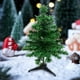 thumbnail image 4 of Adornos navideños, adornos navideños, regalos navideños, juego de árbol de Navidad pequeño blanco de 30 cm, decoración de mini árbol de Navidad, expositor de mesa para ventana, suministros de decoraci, 4 of 5