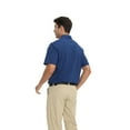 thumbnail image 3 of Zfeel Breathable Polyester Polo for Men, Short Sleeve Collared Classic Polo Shirt, Navy, 2XL, 3 of 6