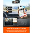 thumbnail image 5 of Vantrue Nexus 4  Pro 3 Channel 4K WiFi Dash Cam, STARVIS 2 IMX678 Night Vision, Voice Control, HDR, 24 Hours Parking Mode, Support 512GB Max, 5 of 9