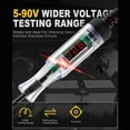 thumbnail image 4 of Probador de Circuito LED Digital Automotriz de 5-90 V con Luz de Prueba con Pantalla de Voltaje, Probador de Voltaje Bidireccional Automático, 4 of 7