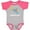 Heather and Hot Pink, variant on Inktastic Clearwater Beach Florida Vacation Boys or Girls Baby Bodysuit