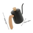 thumbnail image 2 of OULII gooseneck kettle Drip Coffee Maker Wood Precise Water Control Beginners Coffee Pots 1Pack, 2 of 8
