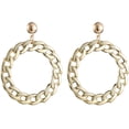 thumbnail image 1 of 1 Pair Chain Link Earrings Geometric Dangle Earrings Personalized Earrings, 1 of 8