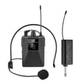 thumbnail image 1 of UHF Wireless Microphone Headset with Transmitter and Receiver, LED Digital Display Bodypack, 1 of 5