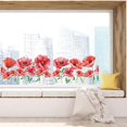 thumbnail image 6 of 46x15/116x38cm Large Floral Window Clings Double Sided Nature Flowers Window Decals Spring Window Stickers Non Adhesive Static Vinyl Film for Glass Sliding Door Prevent Bird Strikes Making DIY, 6 of 7