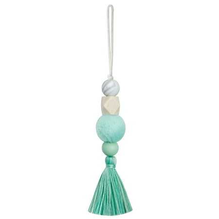 

for Creative Felt Ball Car Hanging Drop Ornament Diffuser Wooden Beads Colorful Tassels Pendant Closet Charm Home Decora