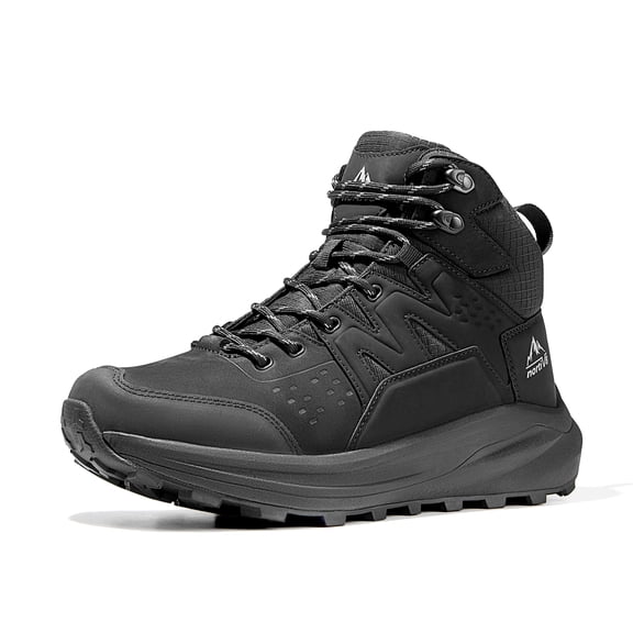 NORTIV 8 Men's Hiking Boots Waterproof Lightweight Mountaineering Outdoor Leather Boots Trekker