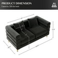 thumbnail image 5 of Rophefx Mid-Century Upholstered Sofa Couch for Living Room, Bedroom, Office, Apartment, 5 of 7