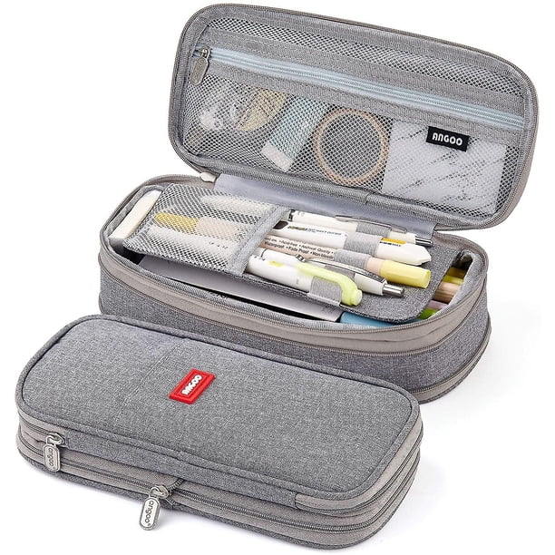 Estuche de lápices de gran capacidad para oficina, universidad, escuela, bolsa de almacenamiento grande