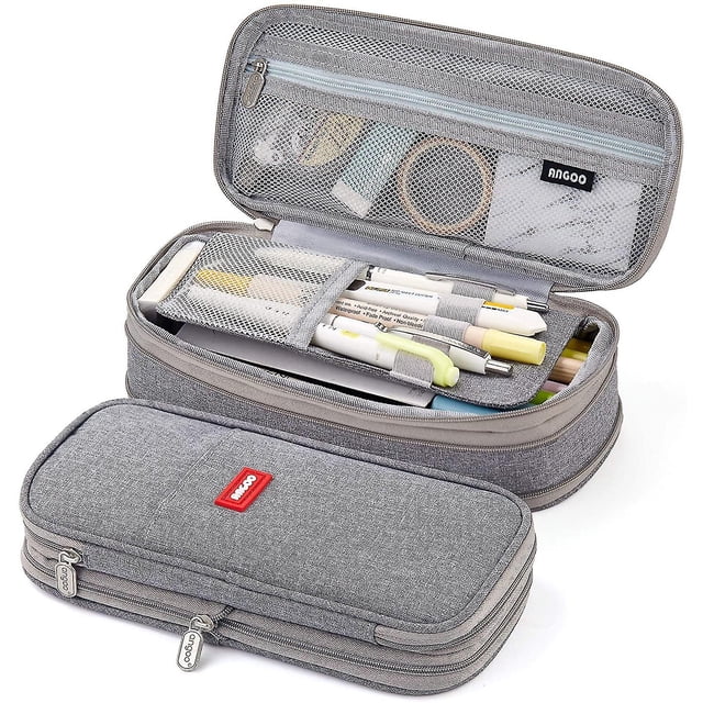 Estuche de lápices de gran capacidad para oficina, universidad, escuela, bolsa de almacenamiento grande