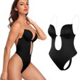 thumbnail image 3 of Body en V profundo, cuerpo sin espalda para mujer, moldeador de cuerpo sin espalda, ropa moldeadora para mujer, estándares líderes en la industria, 3 of 8