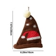 thumbnail image 3 of Precios Especiales, Adorno navideño de lana tejida, mini gorro de lana, gorro navideño, adorno para árbol de Navidad, colgante pequeño Akmoler, 3 of 9