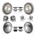 thumbnail image 1 of Transit Auto Front Rear Hub Bearing Assembly Coated Disc Brake Rotor and Semi-Metallic Pads Shoe Kit (10Pc) for Car 2017-2020 BMW 230i xDrive Without Blue Painted Calipers - Left Right Side KBB-133236, 1 of 2