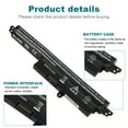 thumbnail image 6 of A31N1302 Notebook Battery for ASUS Vivobook X200CA X200M X200MA F200CA K200MA K200MA-DS01T 11.6" A31LM2H 1566-6868 0B110-00240000M (11.25V 2600mAh), 6 of 9
