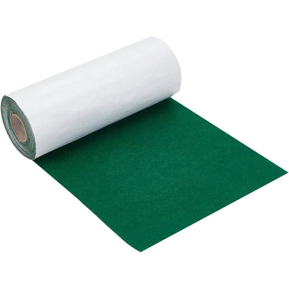 13 Feet Green Self Adhesive Felt Fabric 10 x 157 Inch Large Felt Fabric Roll Shelf Liner for DIY Costume Making Jewelry Box Drawer Liner Scrapbooking Silhouette for DIY