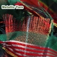 thumbnail image 2 of Check Christmas Fabric Tablecloth Glitz Metallic Jacquard - Decorations Holiday Xmas Table Cloths Rectangle 58 x 120 inch - New Year Table Covers for Party Dining Room Home Gift Idea, 2 of 6
