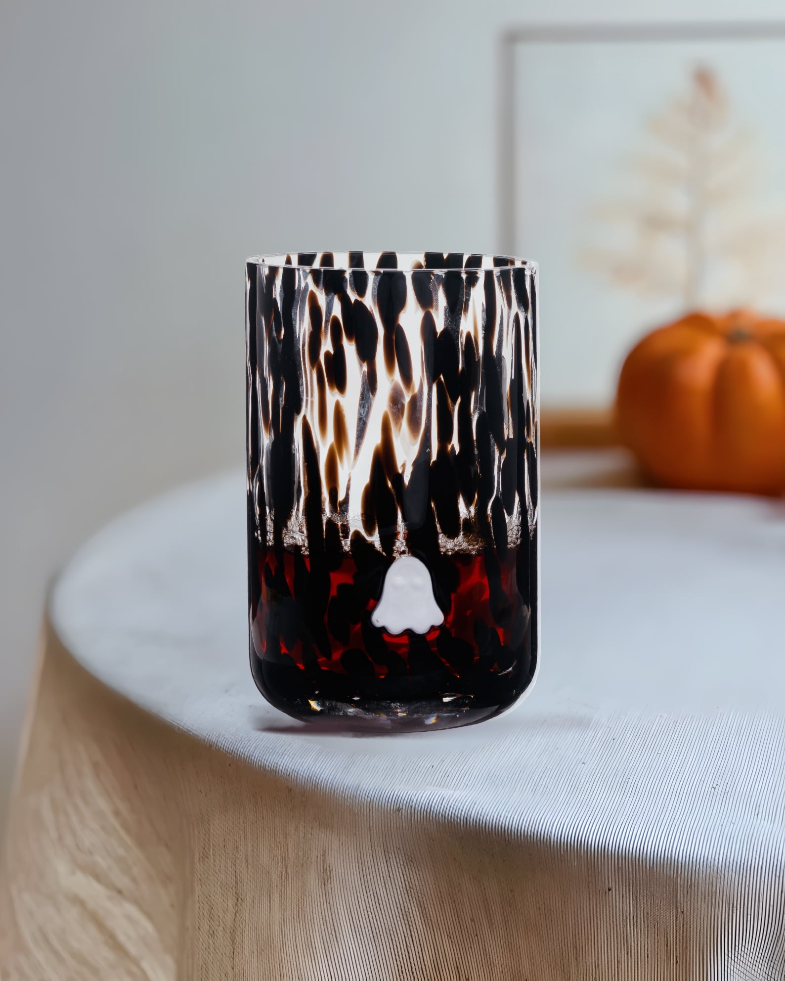 Way to Celebrate 16 fl oz Halloween Ghosts Charm Drinking Glass