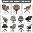 thumbnail image 6 of Xixirimido Navajo Aztec Tribal Print Stretch Office Chair Cover Swivel Accent Dining Chair Cover for Armrest Chair Universal Armchair Slipcovers Mid Back Desk Chair Protector, 6 of 7