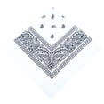 thumbnail image 4 of Advancent Turbante de poliéster Pañuelo cuadrado Pañuelo Paisley Diadema Pañuelo Pañuelo Accesorios Regalos para Hombres Mujeres Blanco Type2 NO2, 4 of 6